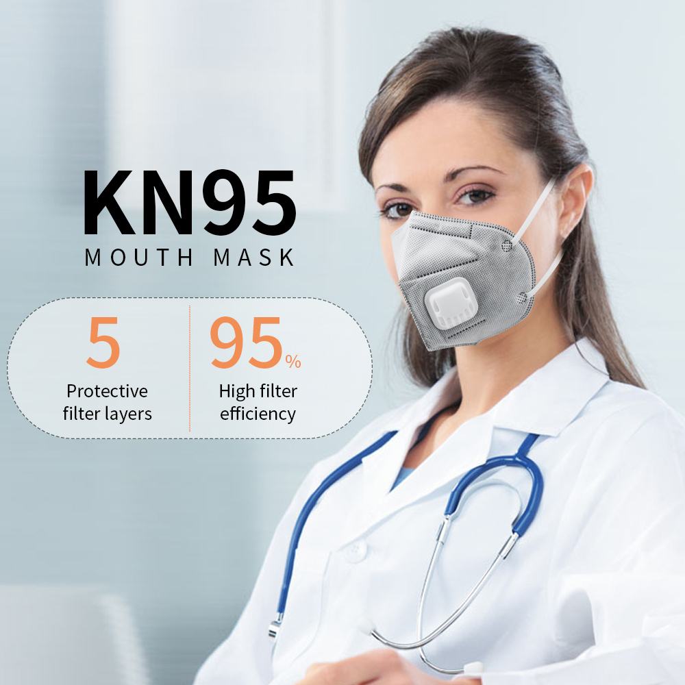 Lint Free Earloop Disposable N95 Mask , 5 Ply Anti Virus Isolation Face Masks