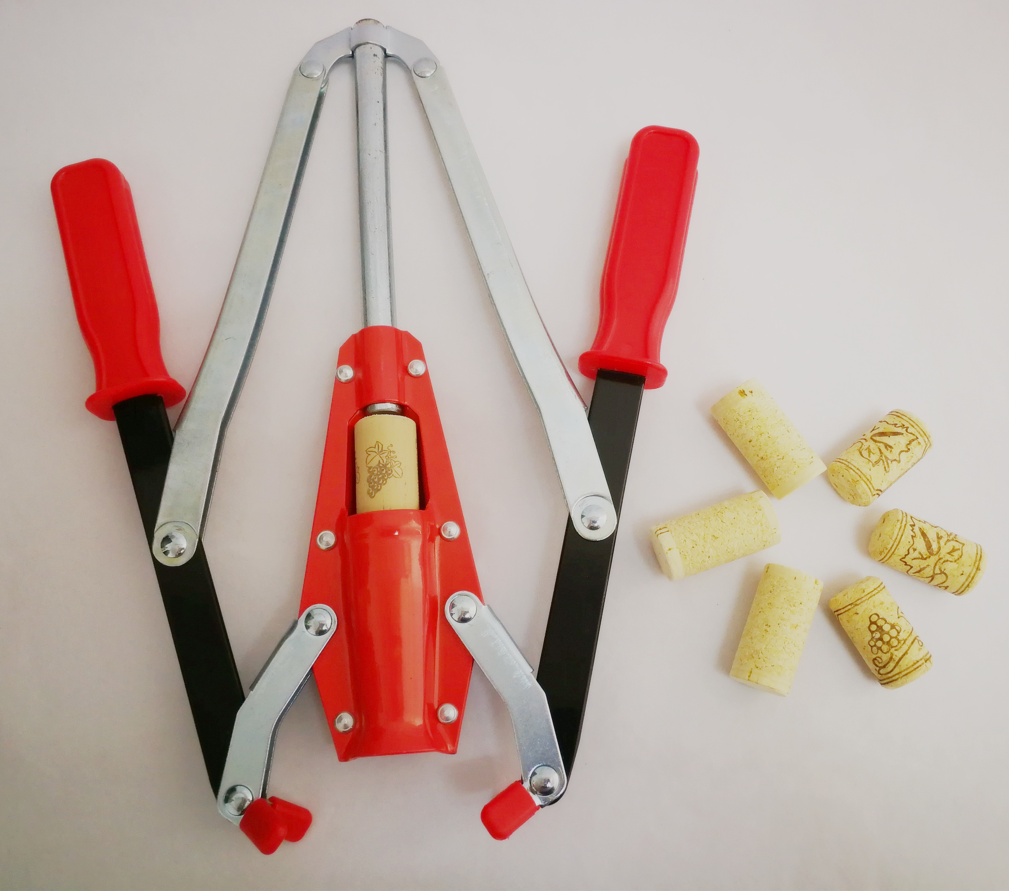 Metal Manual Wine Corker Heavy Duty Corking Wine Bottles By Hand 25 * 33cm