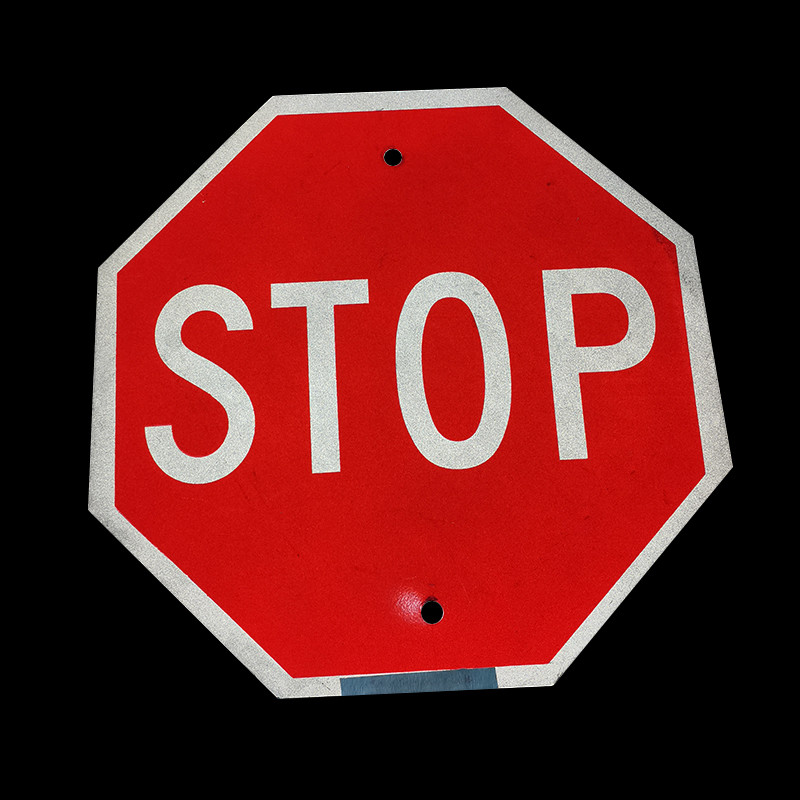 12x12 Inch Mandatory Vehicles Refelctive Traffic Signs Stop For Street Road