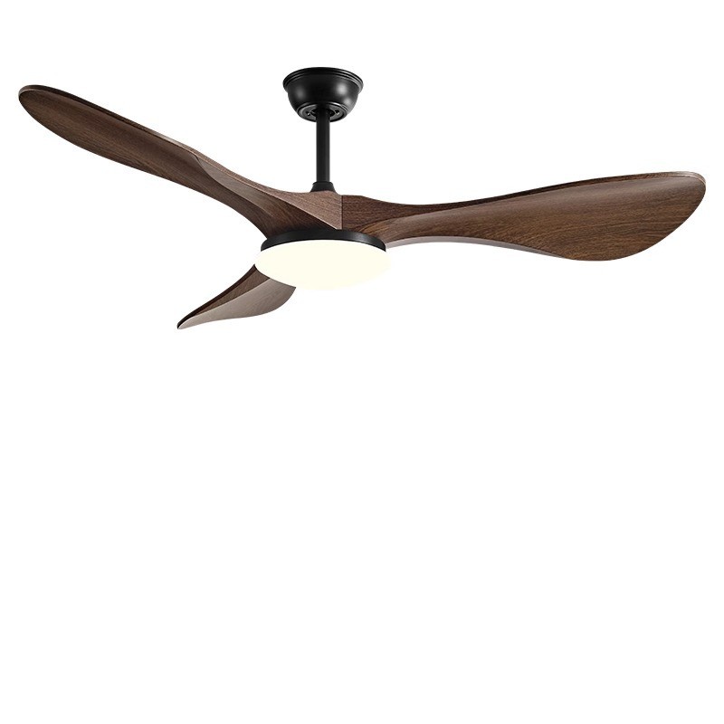 American Retro Solid Wood 42 Inch 3 Blade Ceiling Fan With High Wind Power