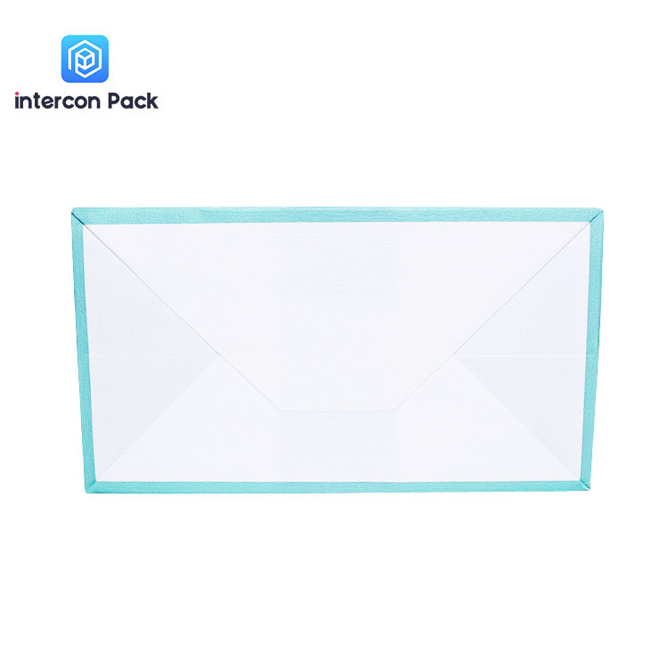 White Kraft Paper Handle Bags 0.22mm Thickness Rectangle Shape