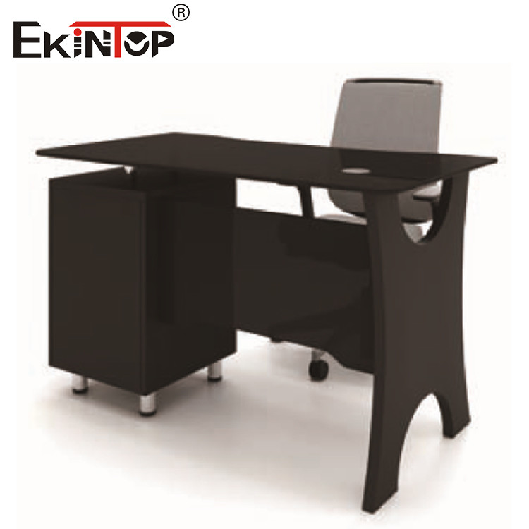 glass l shaped desk