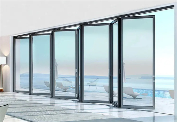 Upgrade To Triplex Glass Modern Design Bi-Fold Doors With Aluminium Alloy
