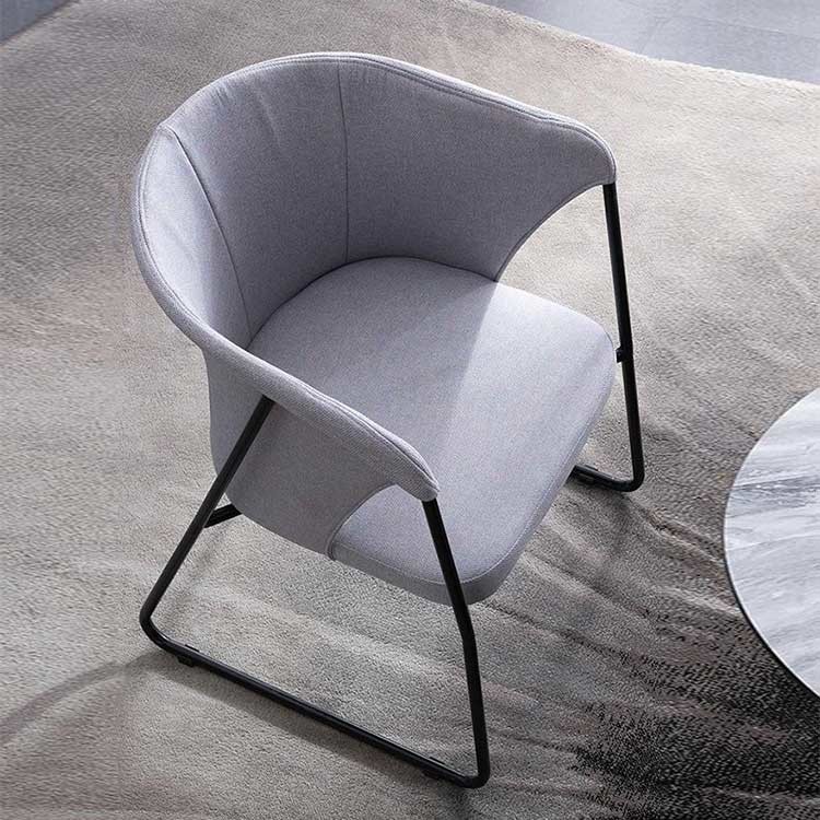 Fabric Single Comfortable Lounge Chairs Living Room High Resilience Sponge