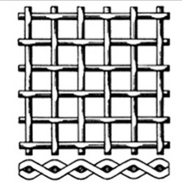 304 316 Square Anticorrosion Stainless Steel Woven Wire Mesh