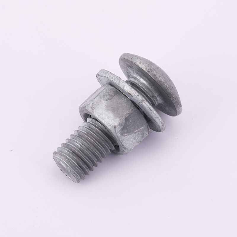 ISO Highway Guardrail Bolt Hot Dip Galvanized Guardrail Safty Bolts And Nuts And Washers