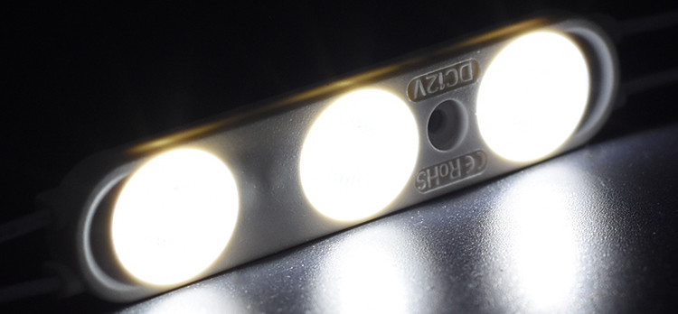 Waterproof LED Module Lights 2835 12V 3 LEDs Single Color LED SMD LED Injection Module