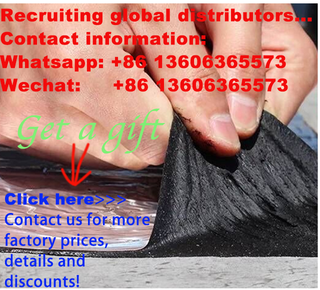Self-Adhesive Butyl Aluminum Foil Roof Waterproofing Sheet for Roll Application Method