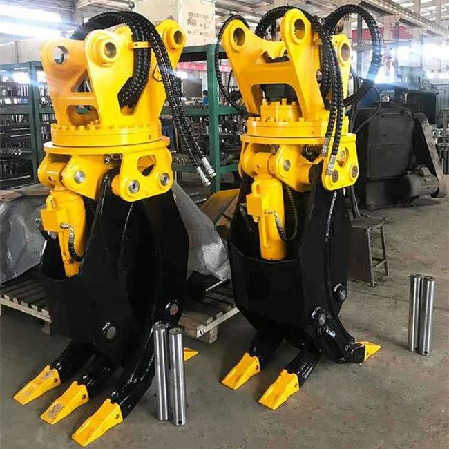Excavator Hydraulic Grapple Log 1360mm 360 Degree Forest Timber Wood