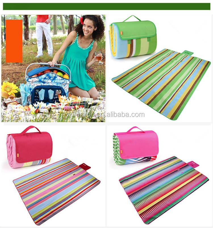 HIGH QUALITY outdoor fitness foldable waterproof picnic floor mat, folding beach mat