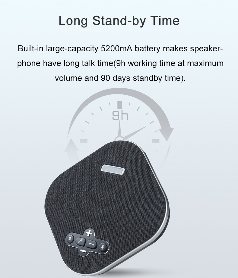 Tevo-Na200b New Arrival Daisy Chain Bluetooth Speakerphone USB2.0 Bluetooth Speakerphone for Conference Room
