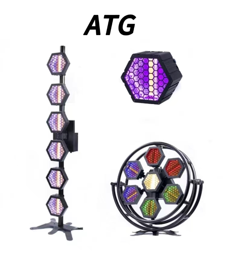 IP20 Rated RGBW DMX 3D Vertical Tube 95 LED Retro Flashing Light for Halloween Party
