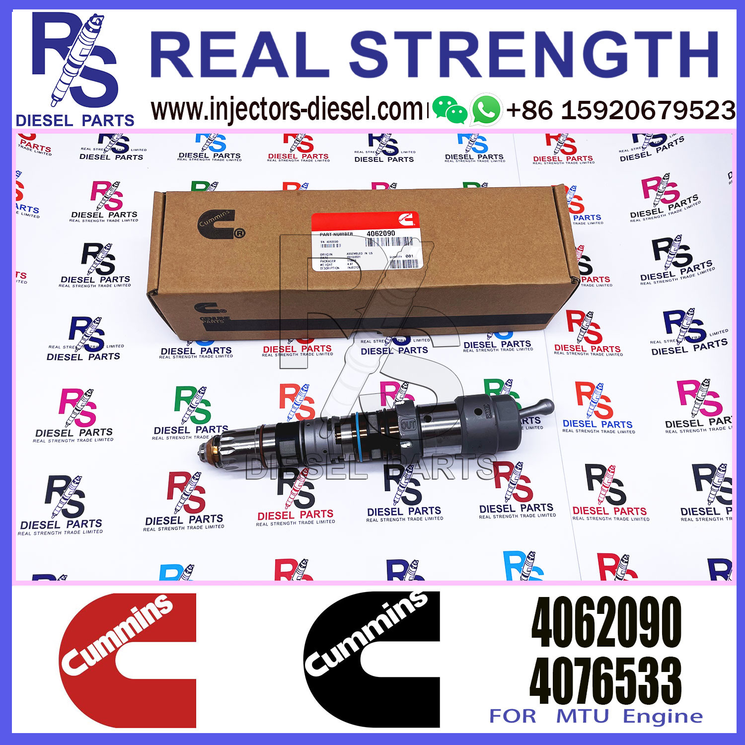 Diesel Fuel Injector QSK23 4326780 4088427 4087893 4001813 4010025 4076533 4088431 4087889