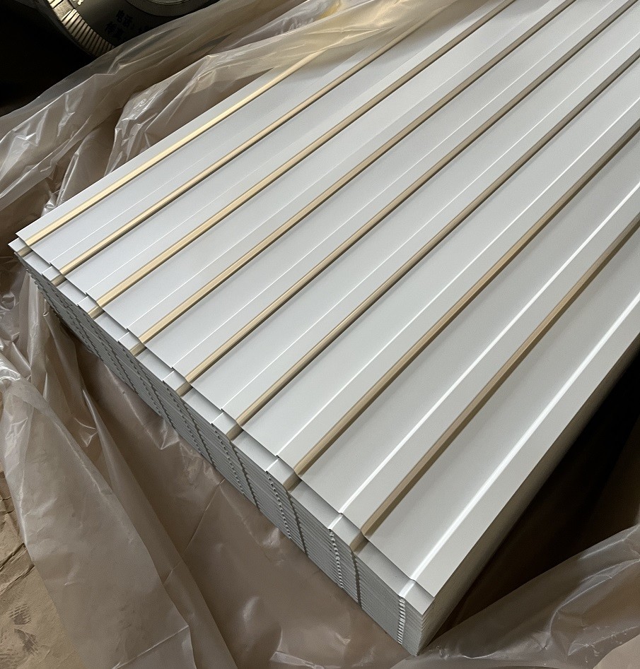 Frost White Cold Room Storage Roof Panel Beckers Paint AZ150 20 Years Warranty Corrugated Sheet Painted Steel Sheets
