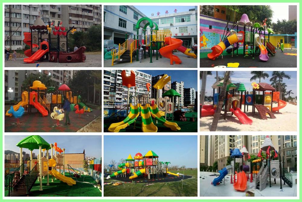 Park Theme Playground Plastic Slide Sets Good Quality Children's Game Play Toys Professional Playground Manufacturer