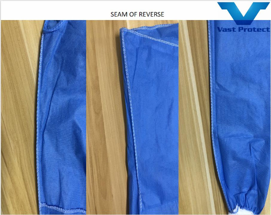 CE Disposable SMS Medical Protective Quick Moisture Transmission Isolation Gown
