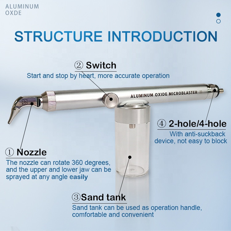 Dental Alumina Sandblasting System Aluminum Oxide Microblaster with or without water cooling system