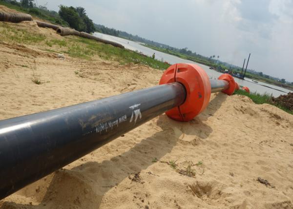 Quality 12 Inch Dredge Pipe Floater Pipeline Round Shaped Steel  Material For Construction for sale