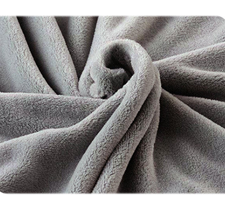 ODM Battery Powered Heated Blanket Soft Fleece Portable USB Power Heating Throw Grey