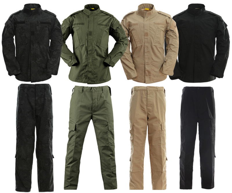 Men's Outdoor Long-sleeved Training CP Suit Uniform Suit ACU Fabric Weight 1.1 KG/set