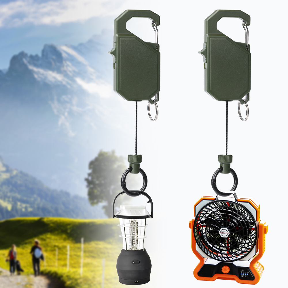 Deyi Badge Reel Heavy Duty Multitool Carabiner Badge Holder Retractable Keychain Clip Id Holder