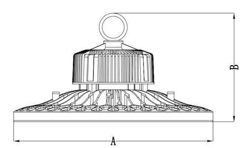 Dualrays Aluminum Housing UFO High Bay Light HB5 Series With Dali Dimming 5 Years Warranty