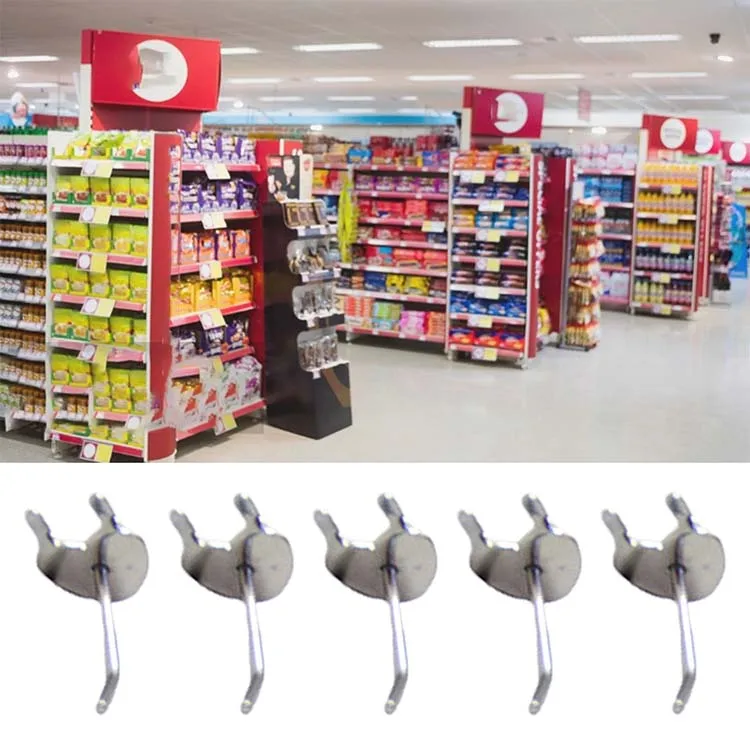 Custom Practical Exhibition Display Iron Hook Supermarket Shelf Rack Hook