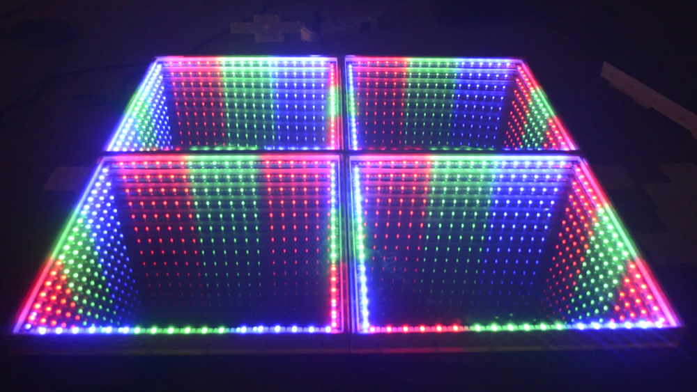Toughened Glass 3D Mirror Dance Floor for DJ Night Club Bar Disco