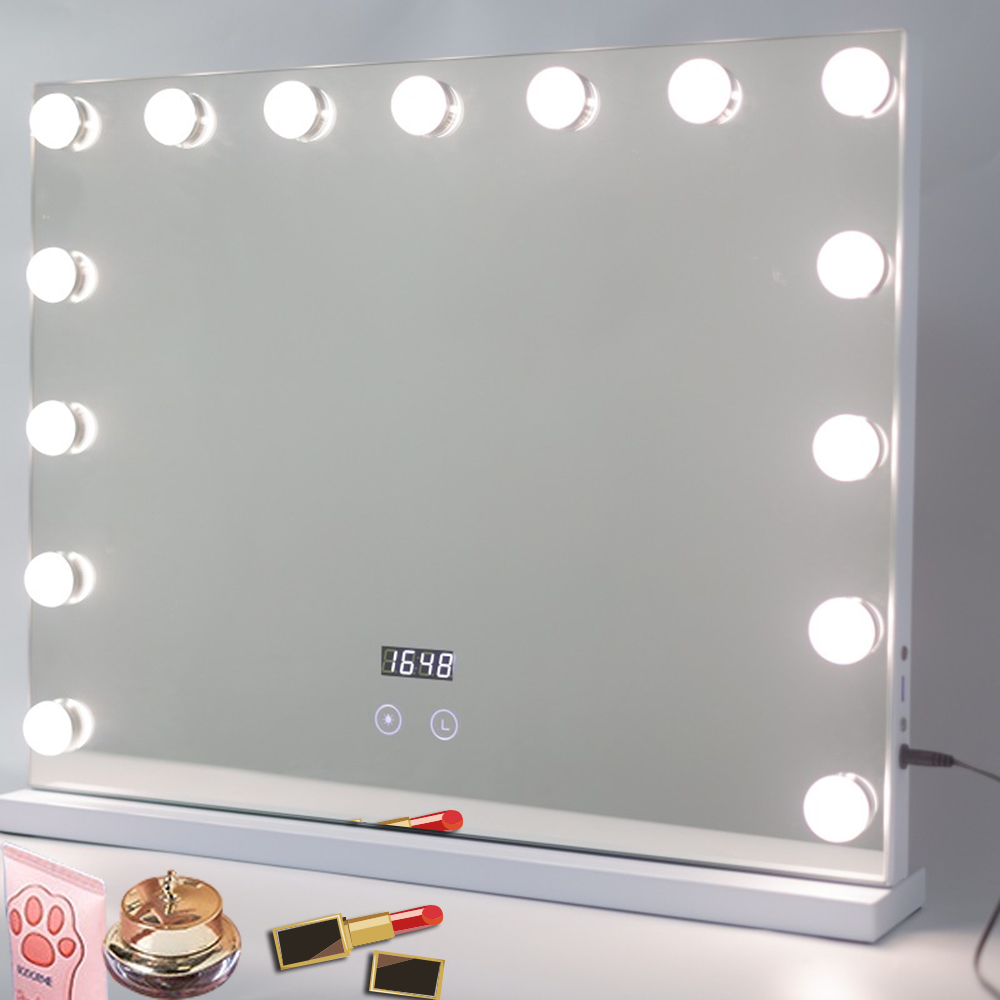 Hollywood Big Fill Body Lighted Makeup Full Wall Light Hair Salon Vanity Cosmetic Mirror