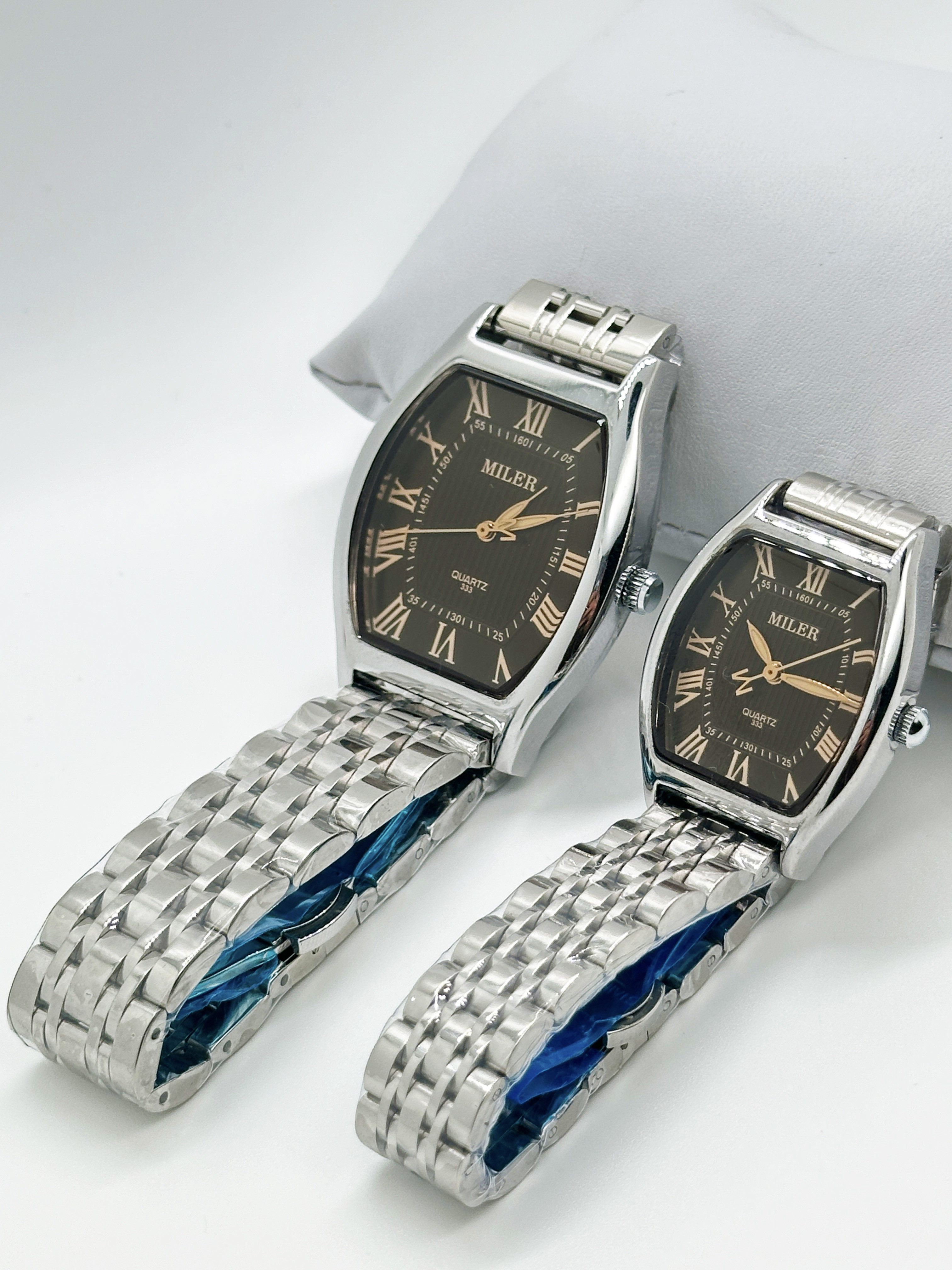 High Quality Factory OEM Stock Luxury Alloy Couple Set Wristwatch