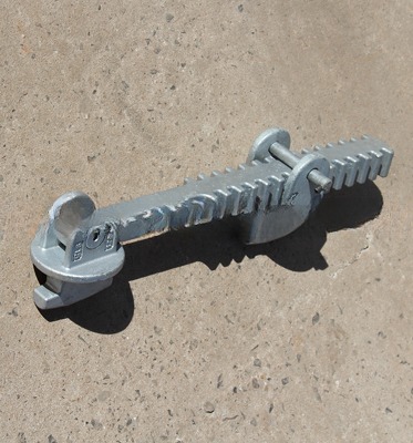 Forged Steel 260mm 380mm Lashing Twist Locks Double Clamp ISO Shipping Container Bridge Fitting Container Lashing Equipment