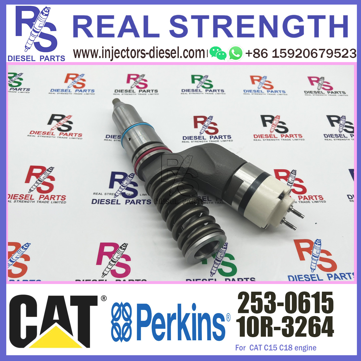 2530616 Perkins Diesel Injector 253-0616 253-0615 For Caterpillar C15 C18 C27