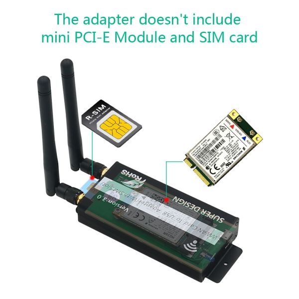 Mini Pci E To Mini USB Adapter 3mil Line SMT THD With Sim Card Slot