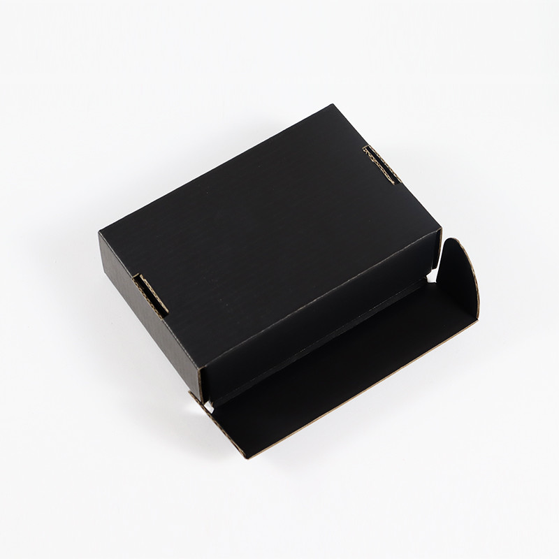 Rectangular Black Folding Airplane Boxes Kraft Corrugated Paper Storage Solution folding shipping boxes