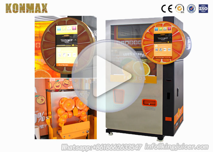 Automated Fresh Orange Juice Vending Machine With Ozone Sterilization System