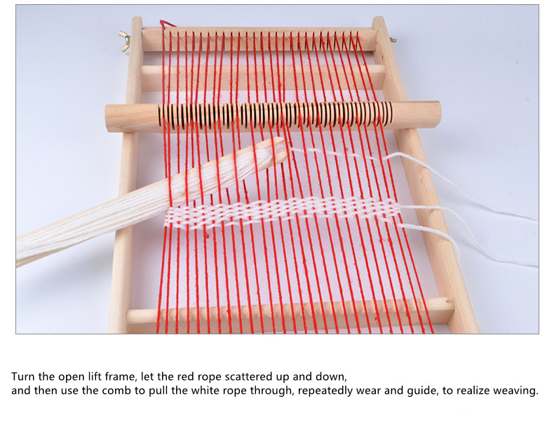 Multifunction Children Large Wooden Weaving Loom