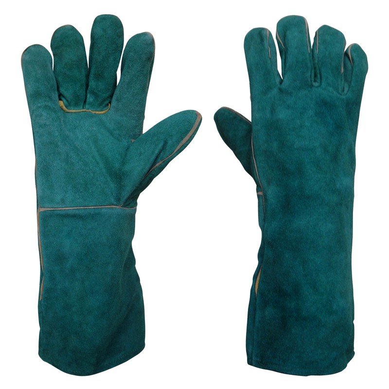 Thickened Wear-Resistant And Heat-Insulating Two-Layer Full Cowhide Welding Safety Gloves