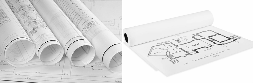 24'' 500 Feet 20lb Plotter Paper For CAD Printing On Wide Format Inkjet Printers (4)