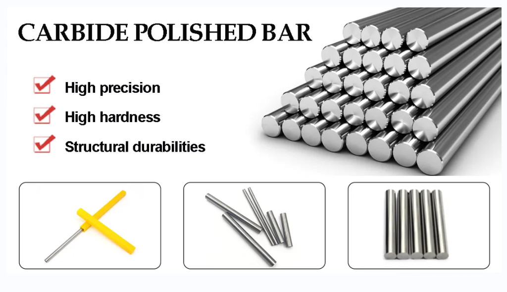 Wear Resistance Tungsten Alloy Bar Ground Finishing Polished Carbide Rods
