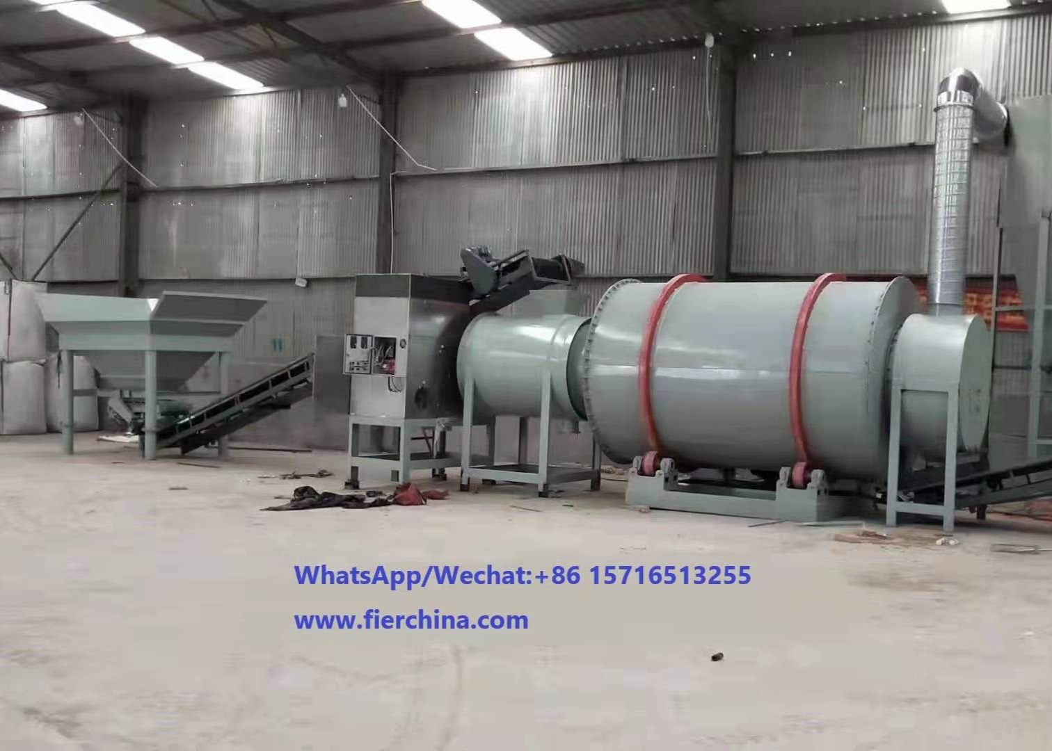HFO Heat Silica Sand Clay Rotary Sand Dryer Machine Plant 20 Ton/H