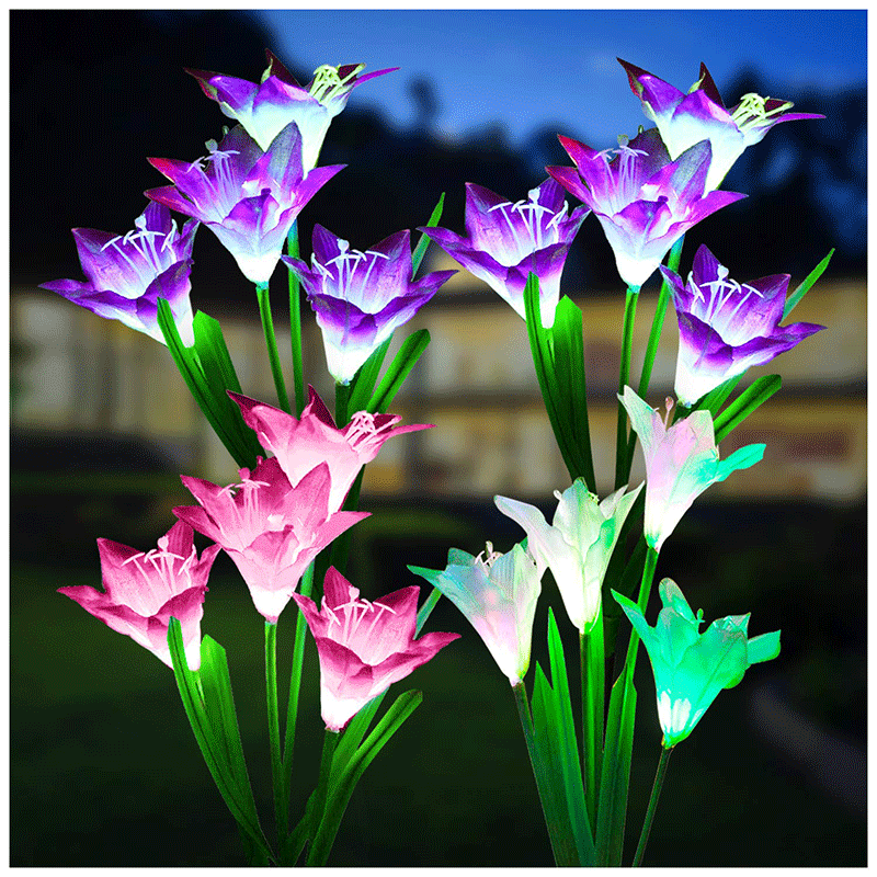 Lily pile lamp
