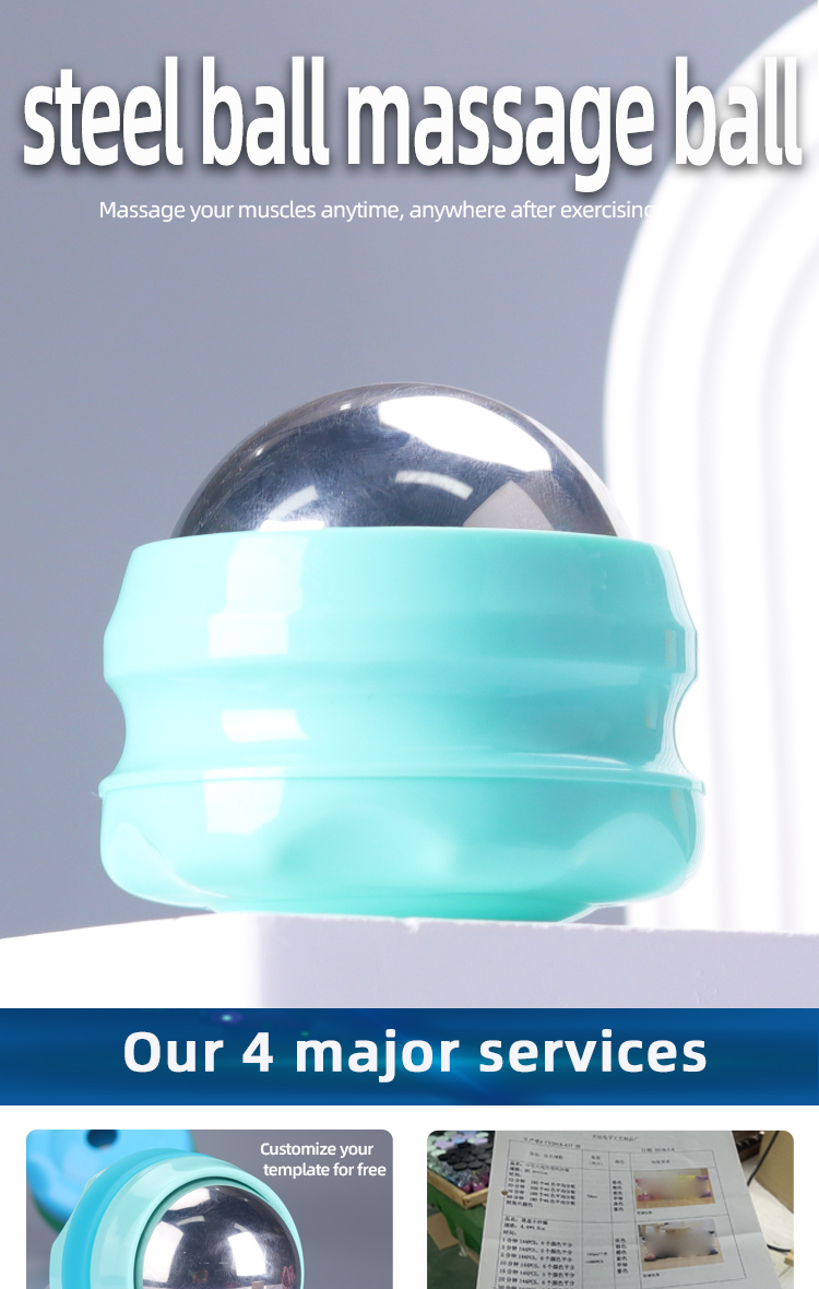 Manual Stainless Steel Massage Ball 170g Muscle Relaxer Free Sample