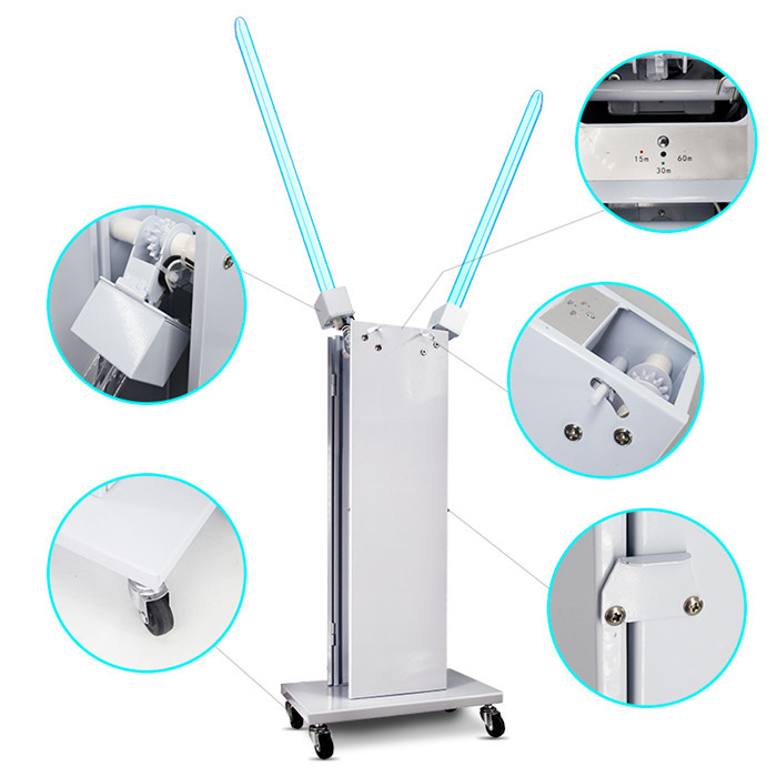 200W UV Sterilization Trolley UV Disinfection Lamp