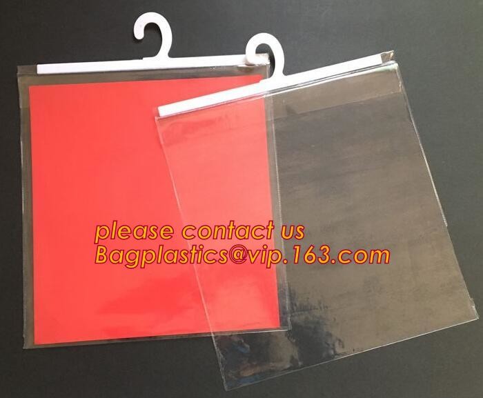 Frosted Zip lockk bag EVA PVC hanger bag for clothes, EVA frost drawstring bag, Frosted Plastic EVA Garment Packing Bag zi