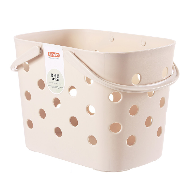 Plastic PE No Break Receiving Basket Loaded Vegetables Fruits Snacks