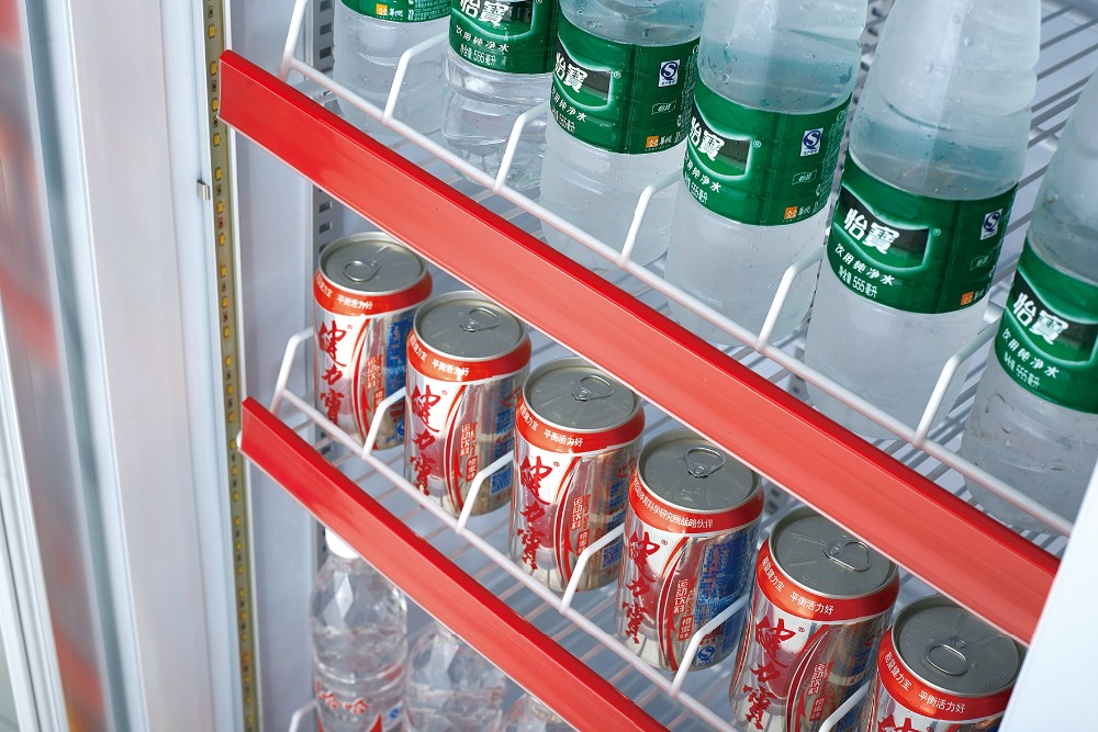 Upright 4 Door Commercial Display Drink Fridge 1000L SS304 Material