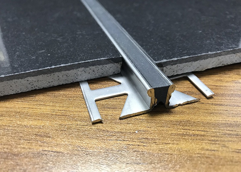 Ceramic Flooring 10mm Aluminium Movement Joint For Stone Floors