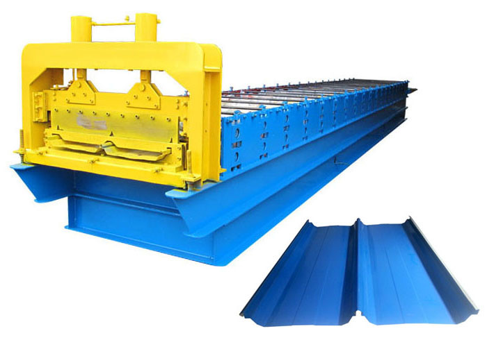 Aluminum Profile Standing Seam Metal Roof Roll Former Joint Hidden Type Without Screw