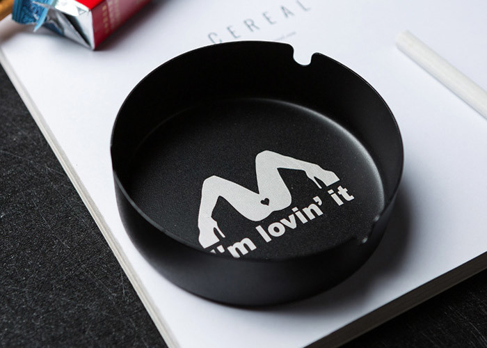 Creative Daily Household Products Round Stainless Steel Cigar Ashtray