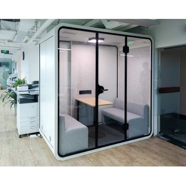 50HZ - 60HZ Portable Privacy Booth Noise Cancellation Soundproof Work Pod